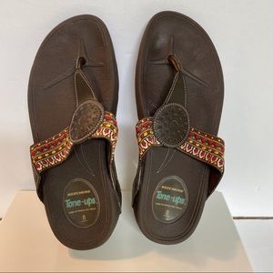 skechers tone ups flip flops 